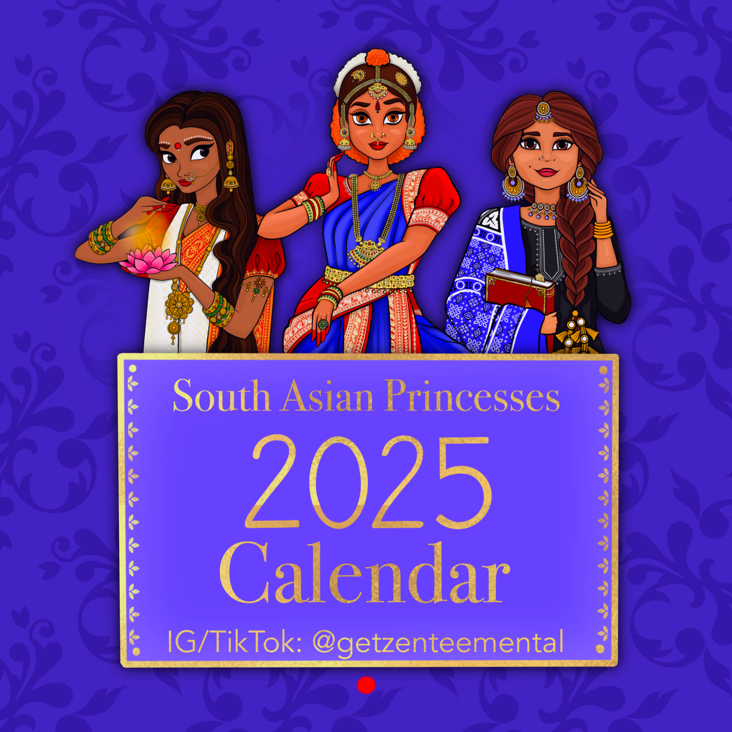 Desi Royalty: 2025 Wall Calendar