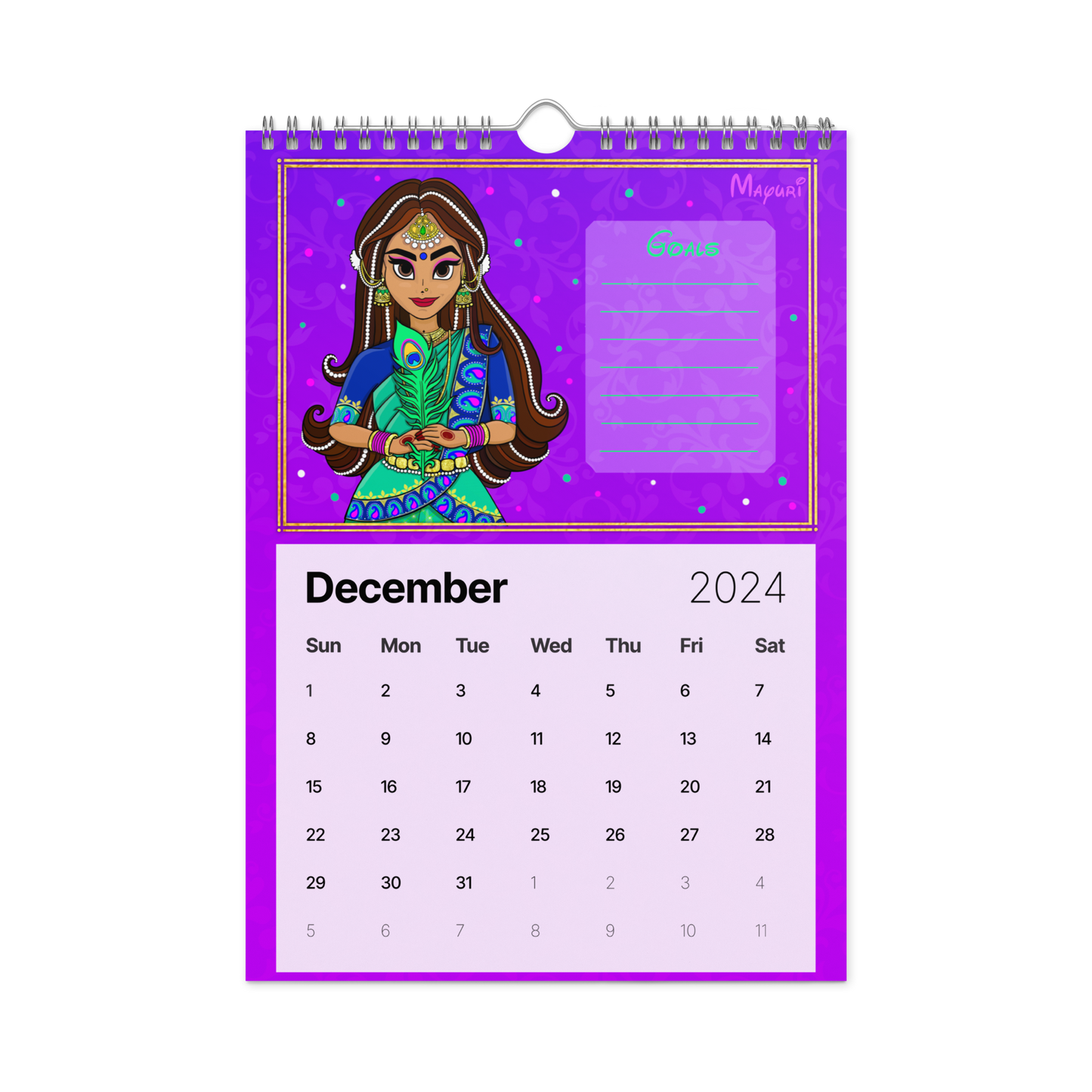 Desi Royalty - Wall calendar (2024)