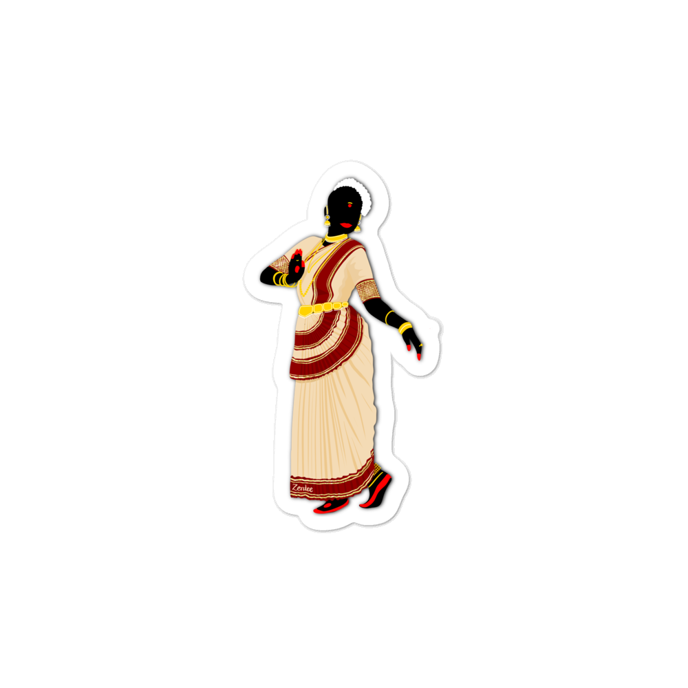 Dancing Queen: Mohiniyattam - Bubble-free stickers