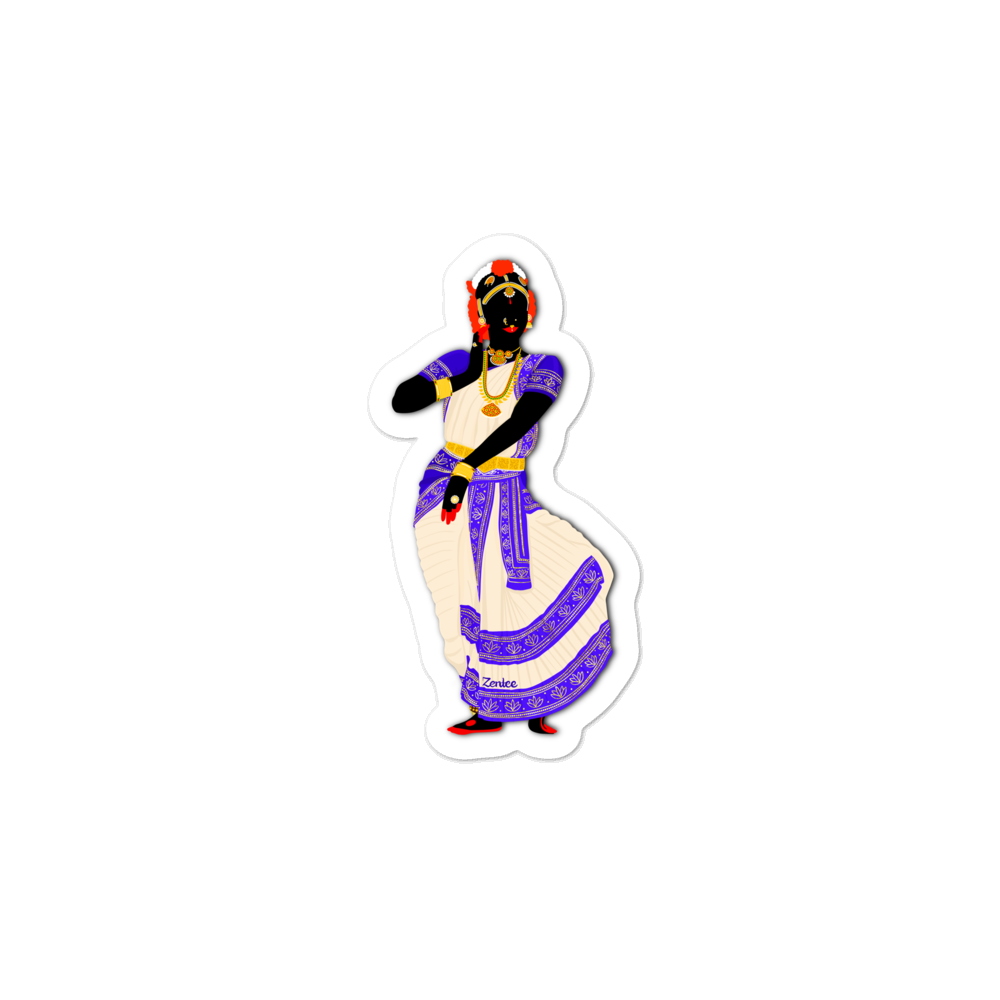 Dancing Queen: Kuchipudi - Bubble-free stickers