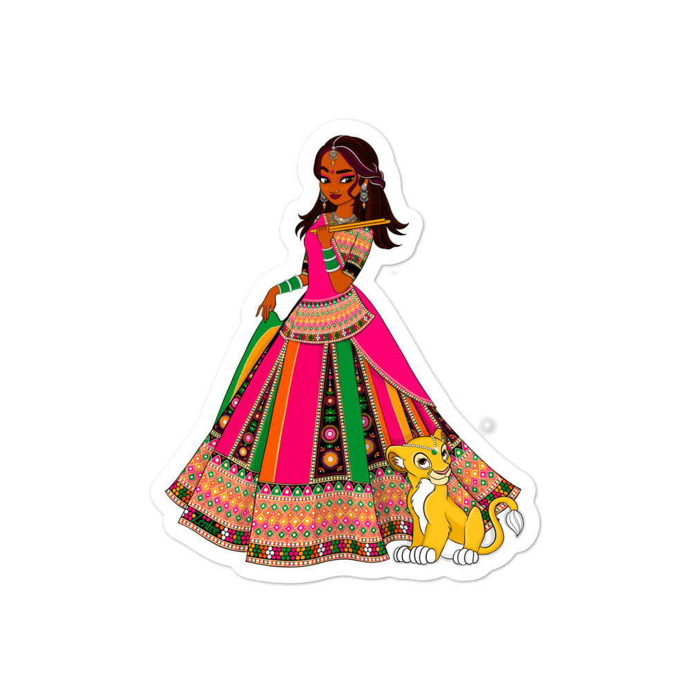 Desi Royalty: Payal & Ladoo - Bubble-free stickers