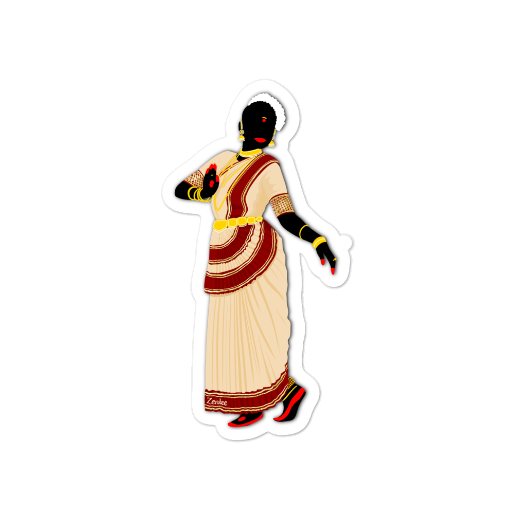 Dancing Queen: Mohiniyattam - Bubble-free stickers