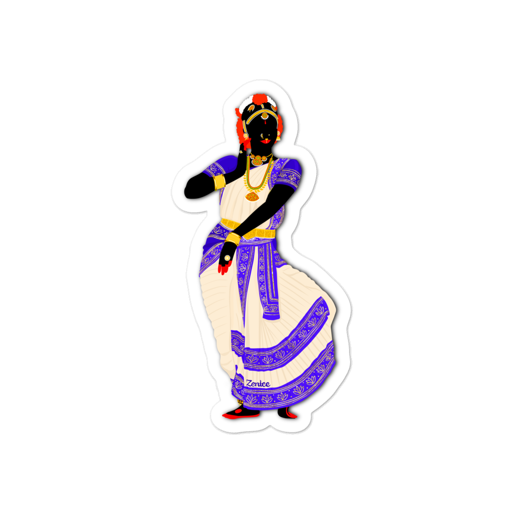 Dancing Queen: Kuchipudi - Bubble-free stickers