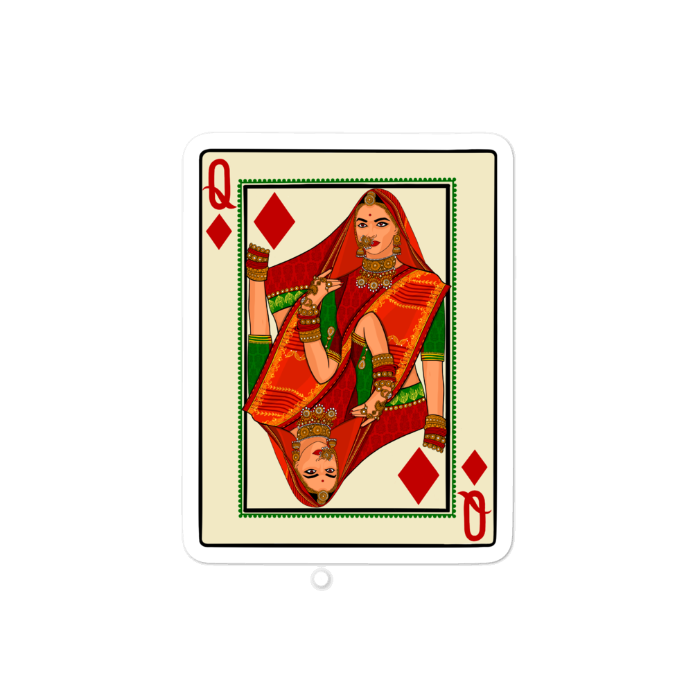 Queen of Diamonds - Bubble-free stickers
