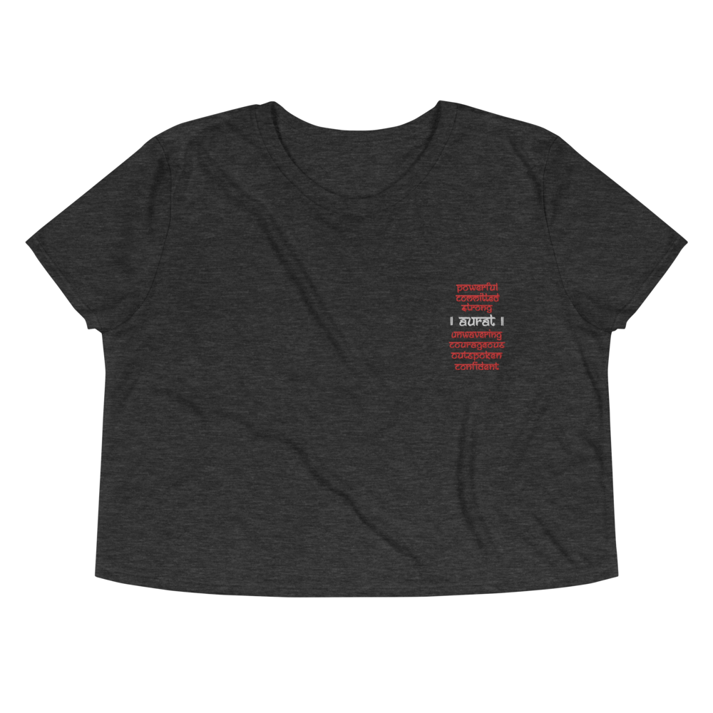 Aurat Embroidered - Crop Tee