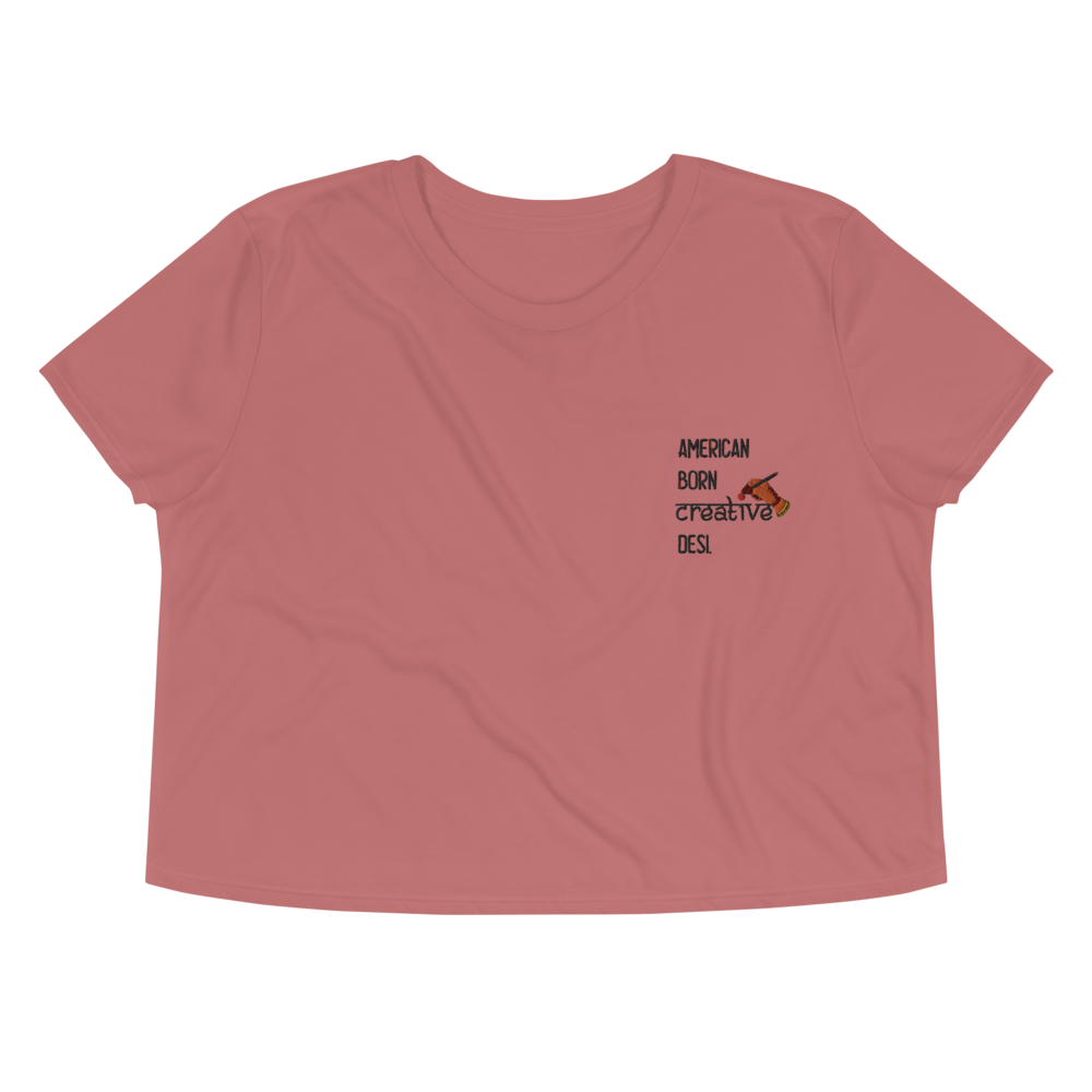 ABCD Embroidered - Crop Tee