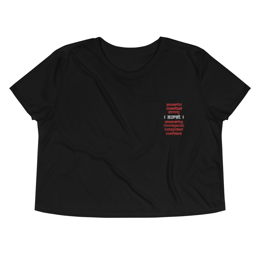 Aurat Embroidered - Crop Tee