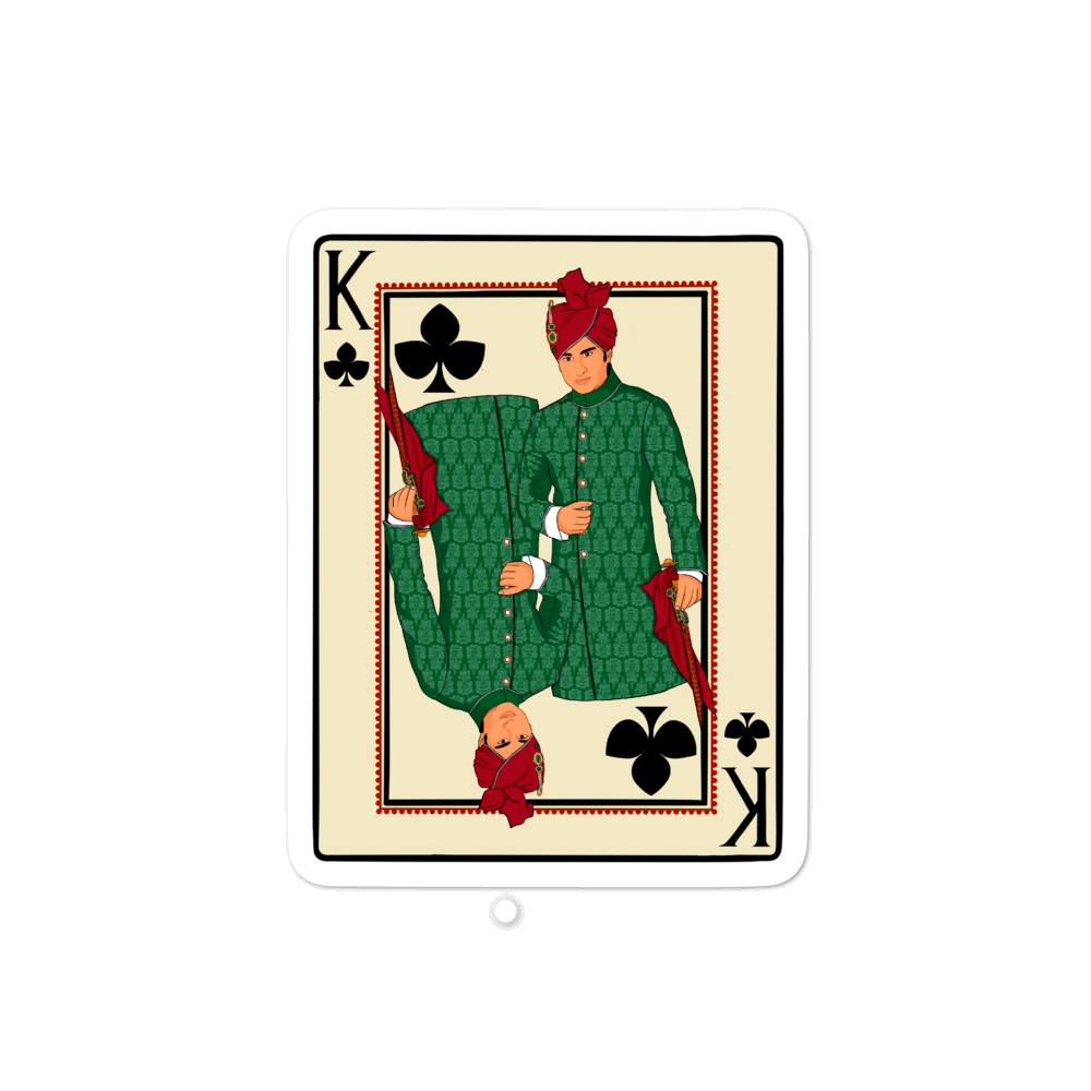 King of Clubs - Bubble-free stickers