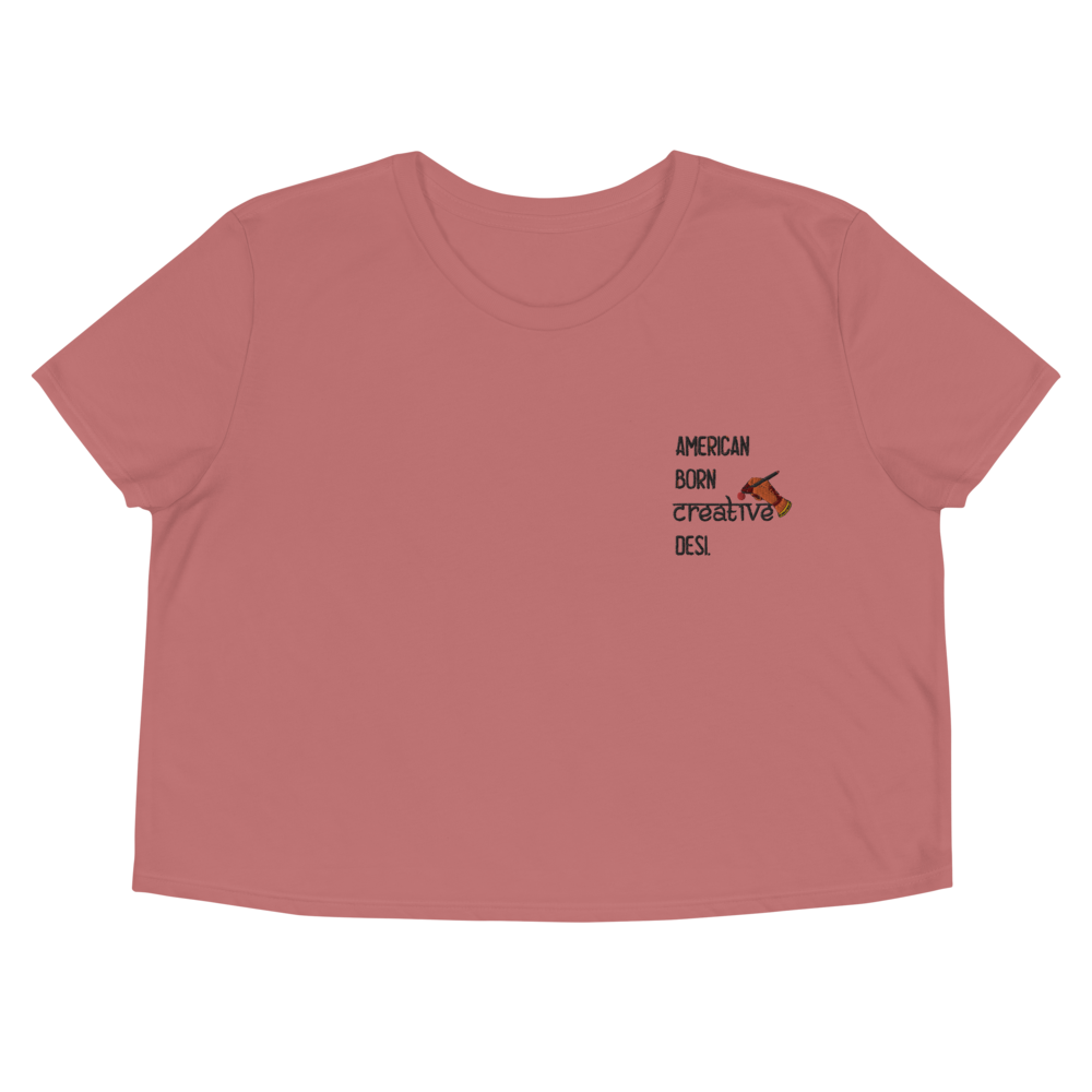 ABCD Embroidered - Crop Tee