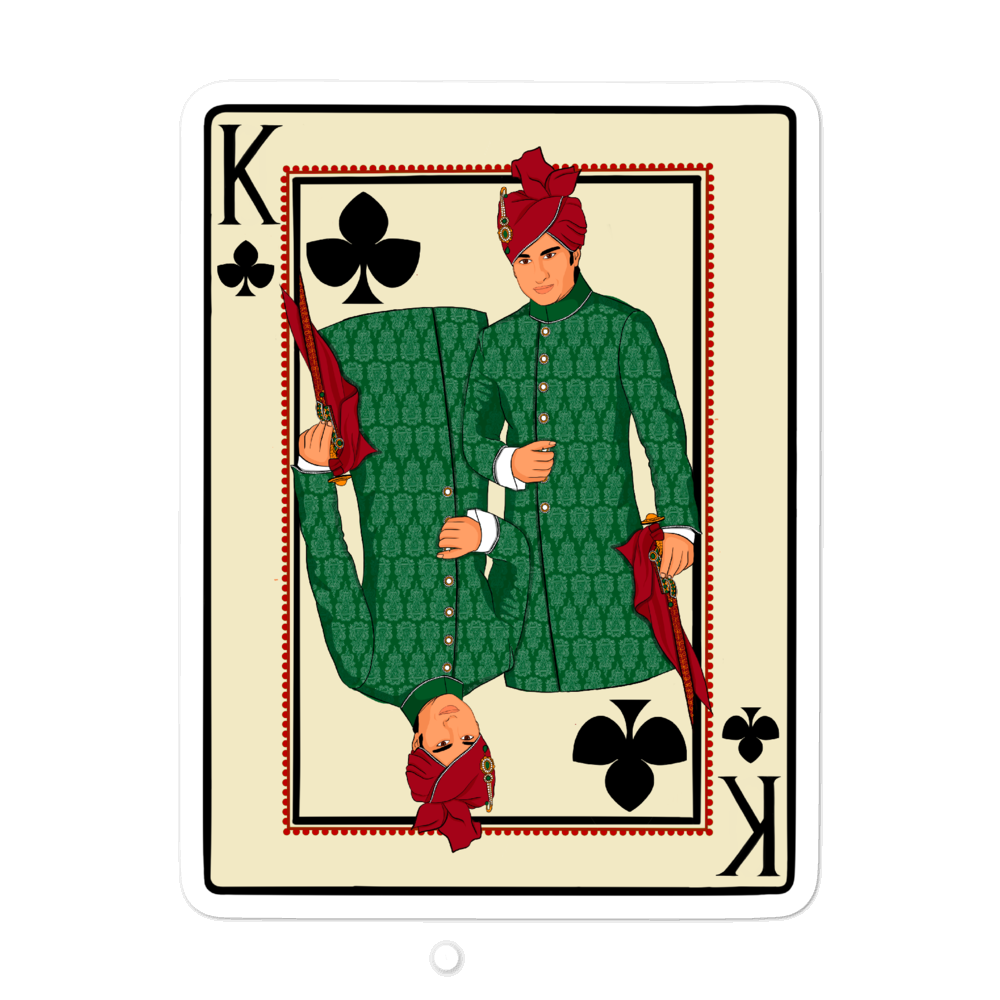 King of Clubs - Bubble-free stickers