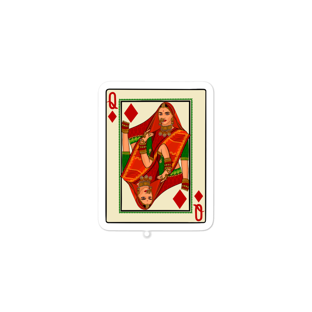 Queen of Diamonds - Bubble-free stickers