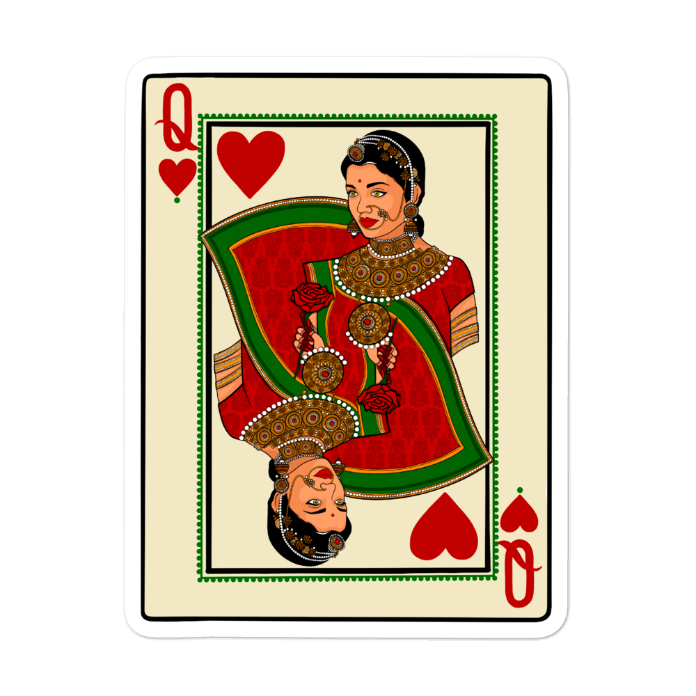 Queen of Hearts - Bubble-free stickers
