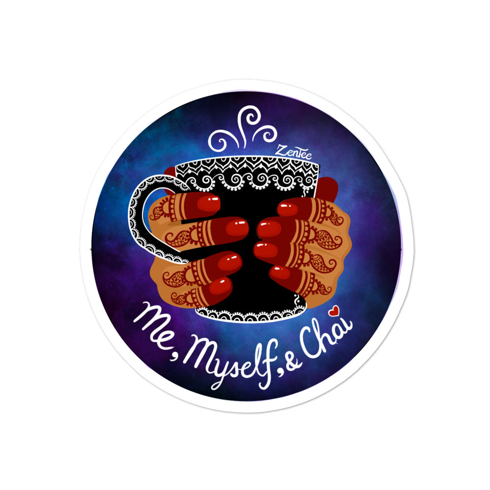 Me, Myself, & Chai - Bubble-free stickers