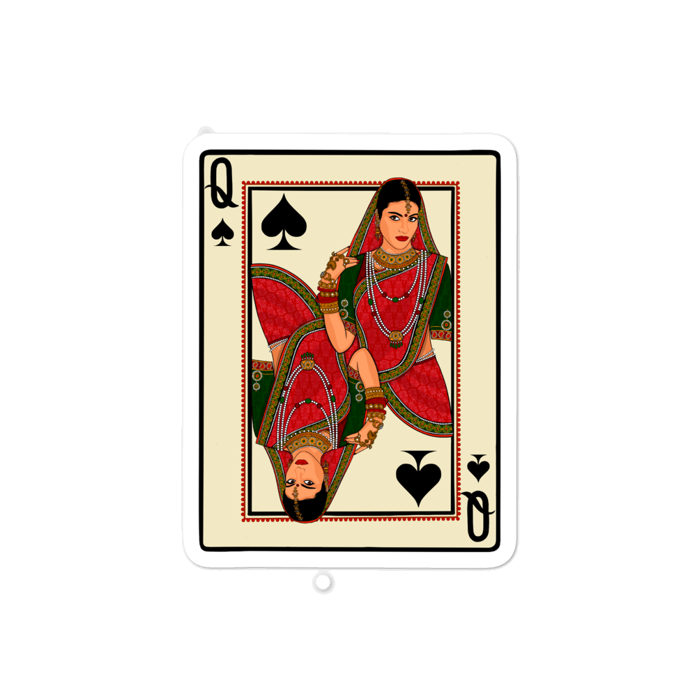 Queen of Spades - Bubble-free stickers