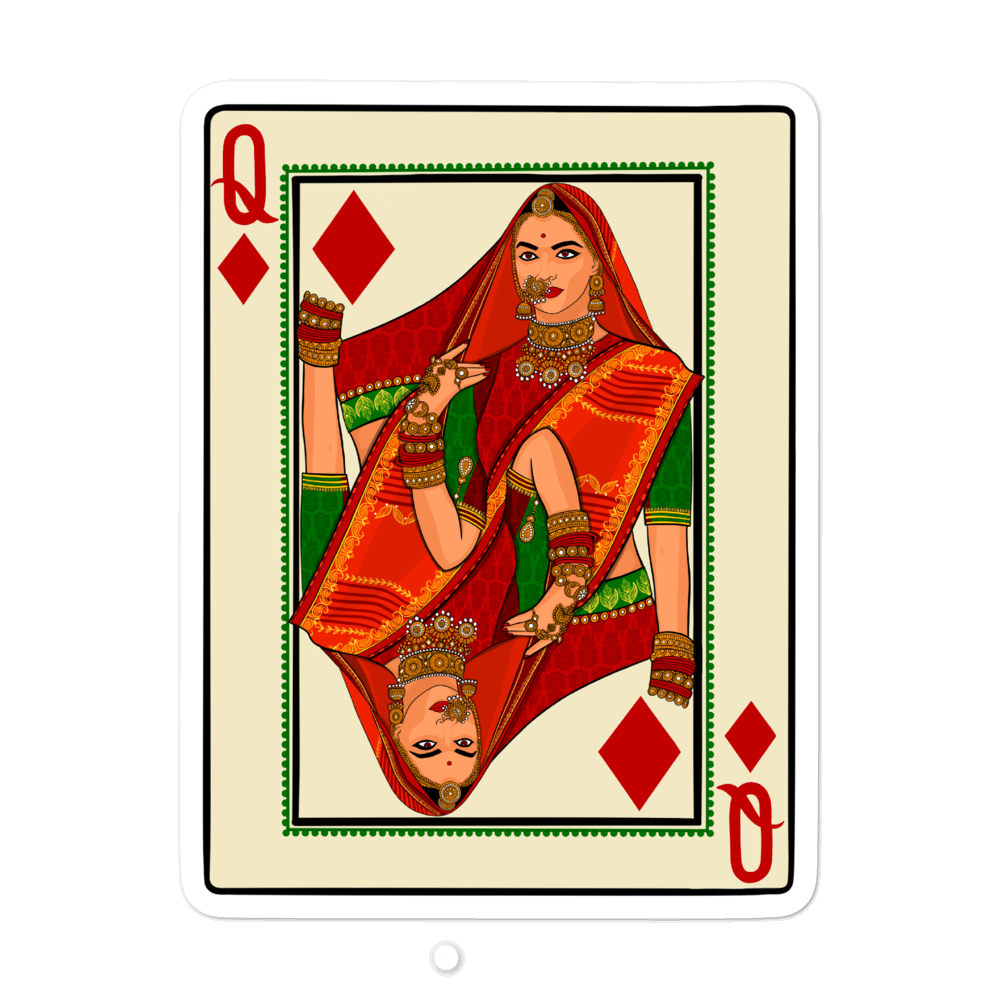 Queen of Diamonds - Bubble-free stickers