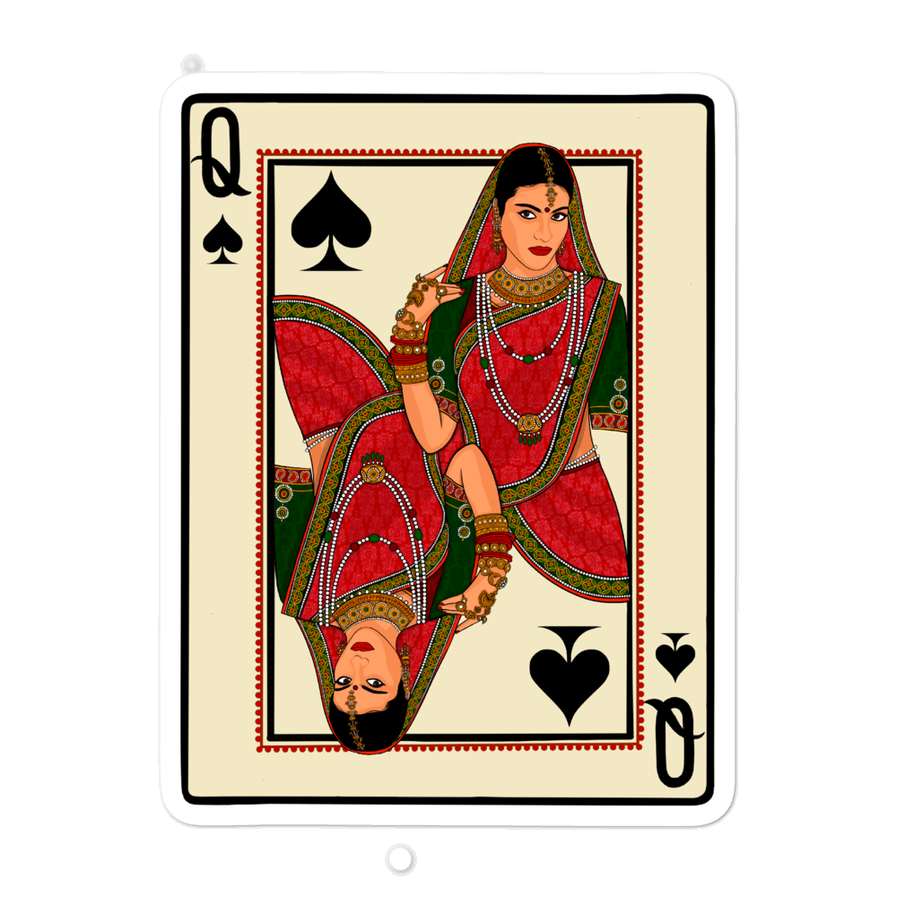 Queen of Spades - Bubble-free stickers