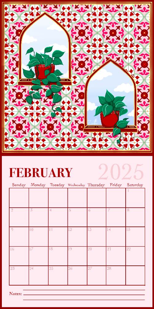 Leaf, Laugh, Love. 2025 Wall Calendar