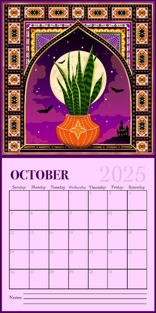 Leaf, Laugh, Love. 2025 Wall Calendar