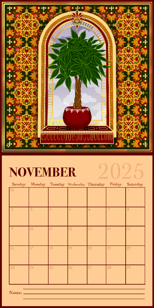 Leaf, Laugh, Love. 2025 Wall Calendar