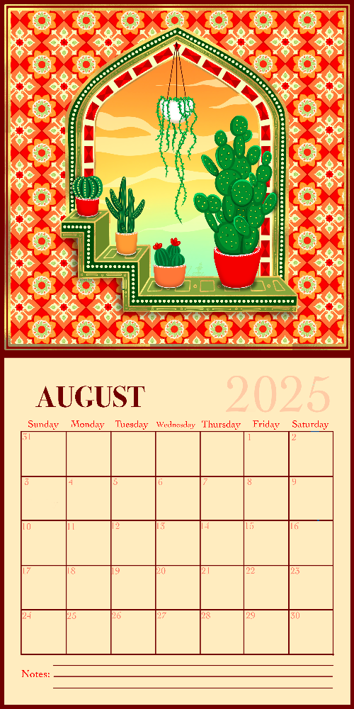 Leaf, Laugh, Love. 2025 Wall Calendar