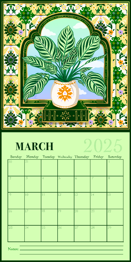 Leaf, Laugh, Love. 2025 Wall Calendar