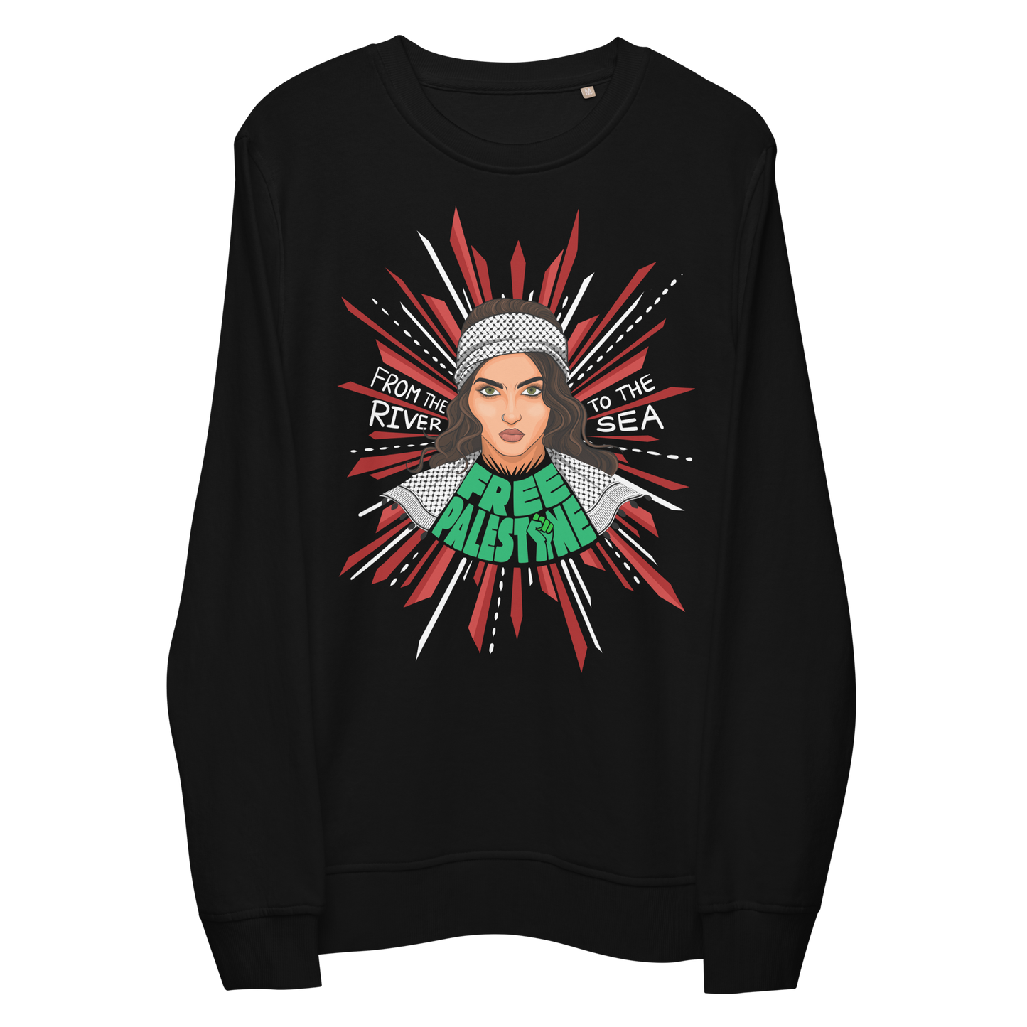 Free Palestine - Unisex organic sweatshirt