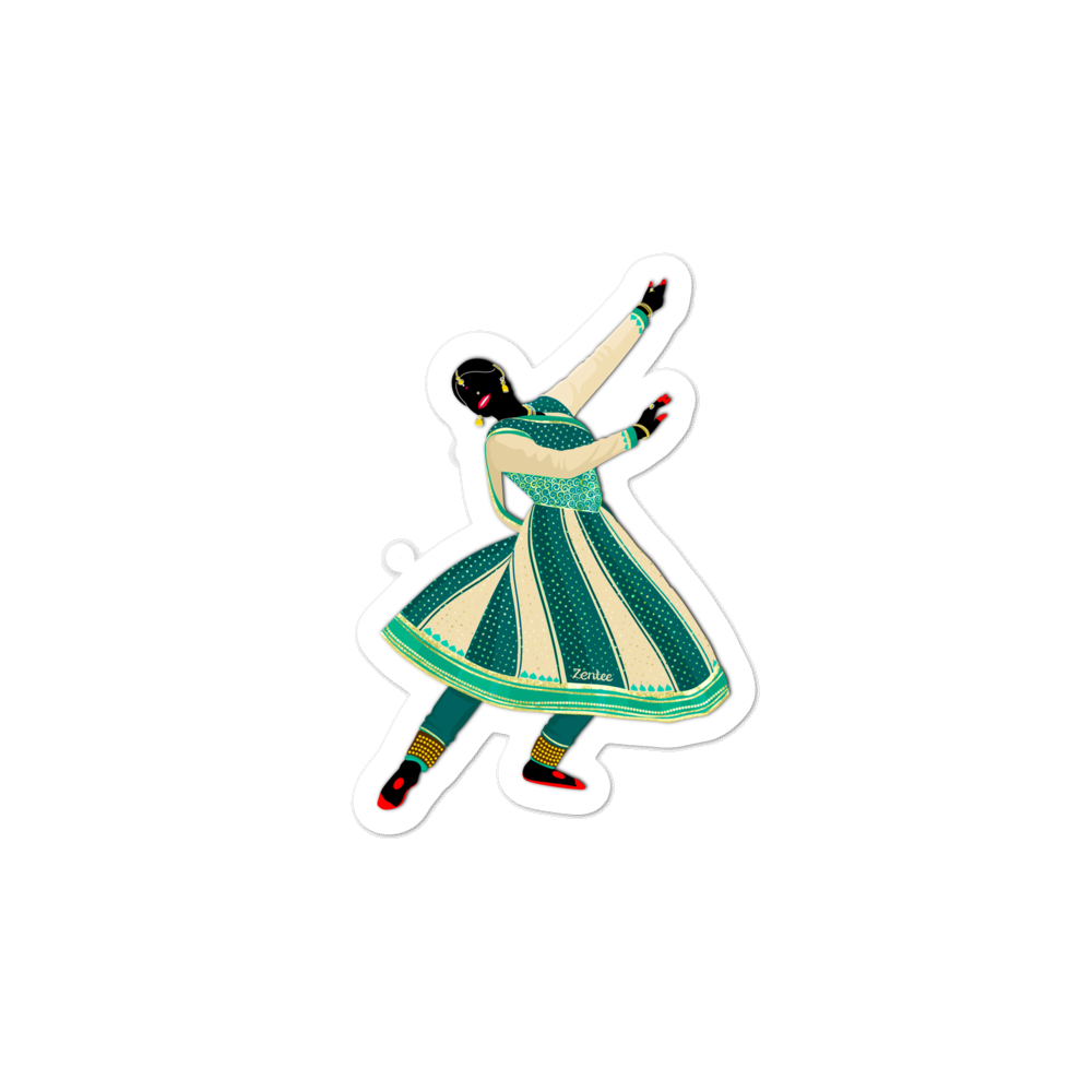 Dancing Queen: Kathak - Bubble-free stickers