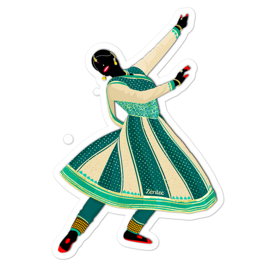 Dancing Queen: Kathak - Bubble-free stickers