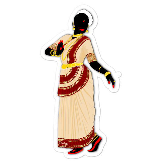 Dancing Queen: Mohiniyattam - Bubble-free stickers