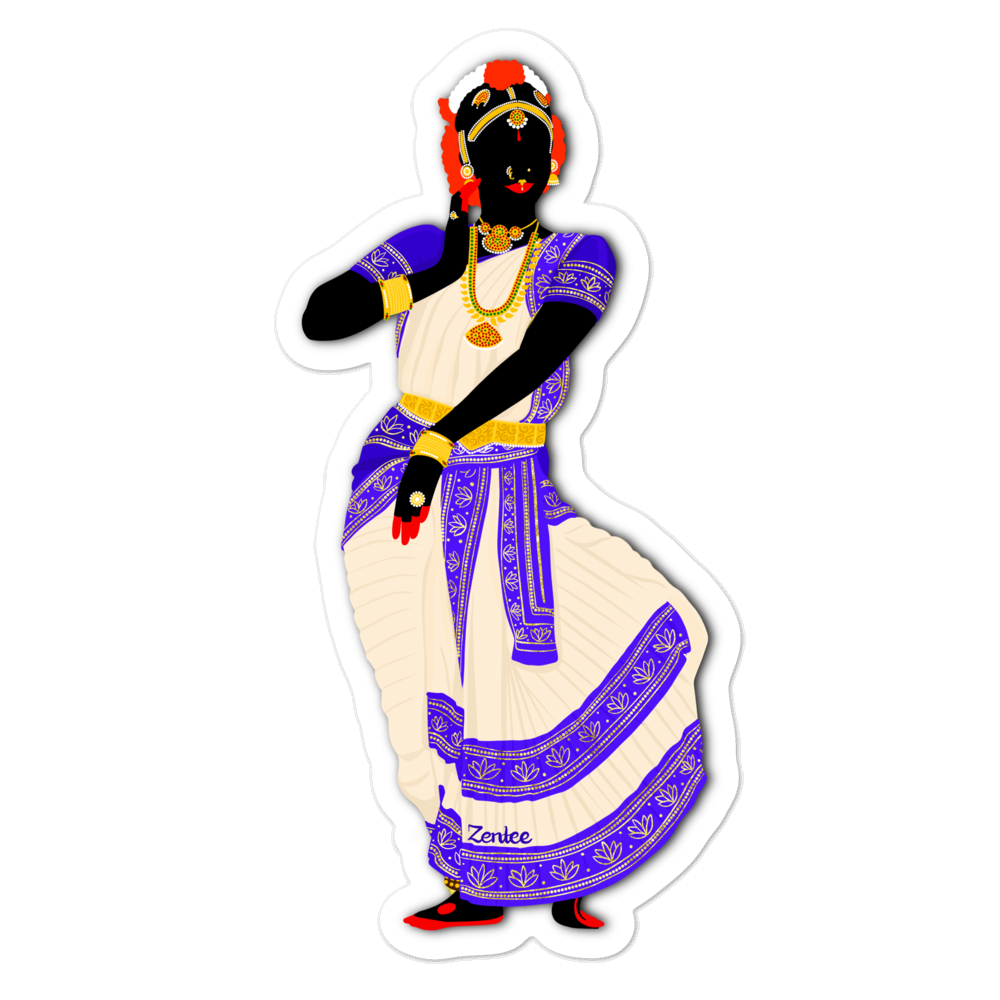 Dancing Queen: Kuchipudi - Bubble-free stickers