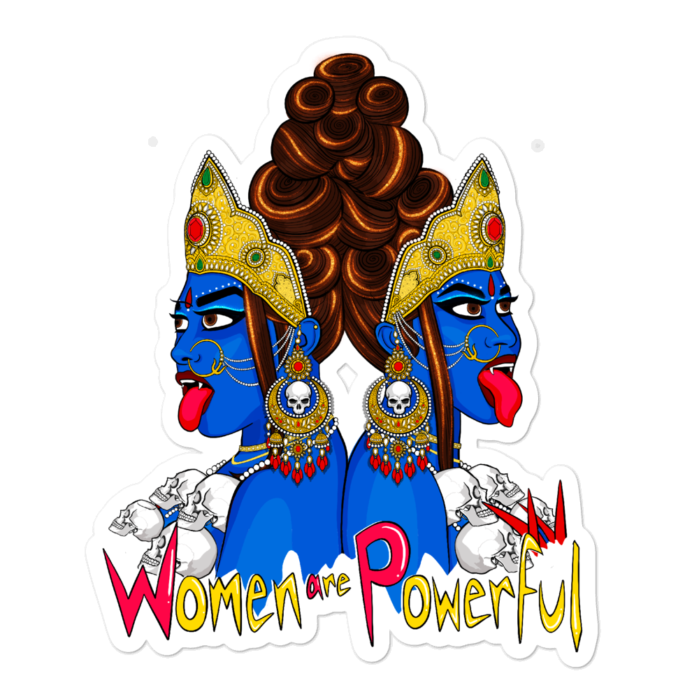 Devi Series: Women Are Powerful - Bubble-free stickers